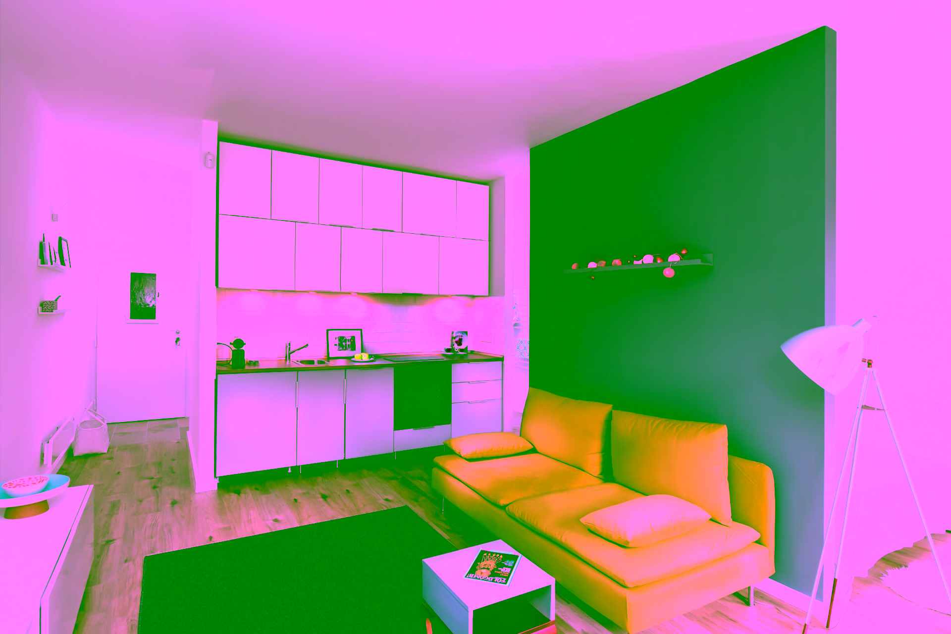 nappali + konyha / living room + kitchen